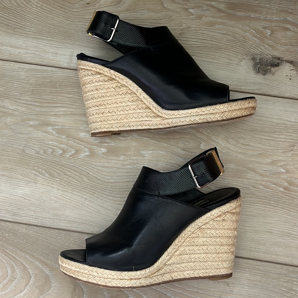 Balenciaga Glove Wedge Sandals Black Size 38 US Size 8 - Picture 3 of 9